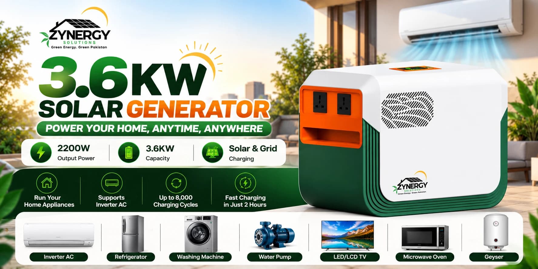 3.6KW Solar Generator